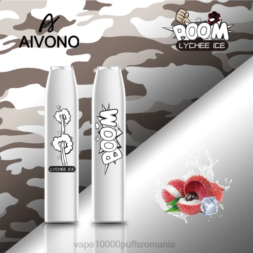 Vape 10000 Puffs Romania - Aivono AIM BOOM 600 2000365 gheață de litchi