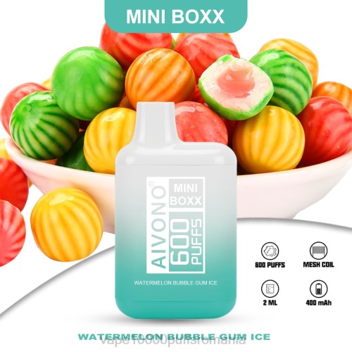 Vape 10000 Puffs Romania - Aivono AIM MINI BOXX 600 2000235 gheață de gumă pepene verde