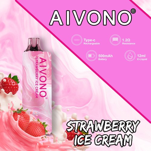 Vape 10000 Puffs Romania - Aivono AIM GUN 7000 2000105 inghetata de capsuni