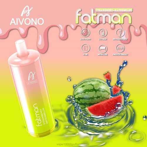 Vape 10000 Puffs Romania - Aivono FATMAN 6800 200030 pepene verde căpșuni