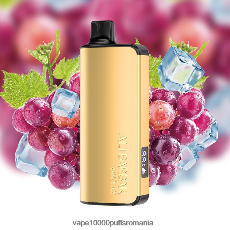 Vape 10000 Puffs Romania - Alibarbar Ingot 9000 vape de unică folosință gheață de struguri D2V6N620