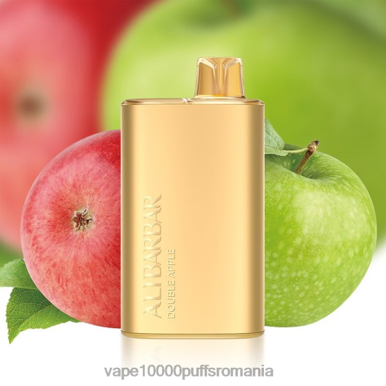 Vape 10000 Puffs Romania - Alibarbar Rich 8000 vape de unică folosință măr dublu XV08J5