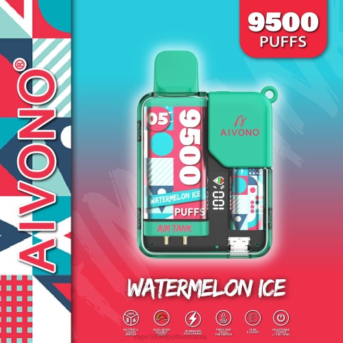 Vape 9000 Puffs - Aivono AIM TANK 9500 200037 gheata de pepene verde