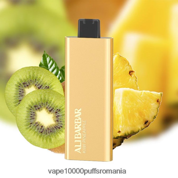 Vape 9000 Puffs - Alibarbar Pandora 7000 vape de unică folosință ananas kiwi D2V6N657