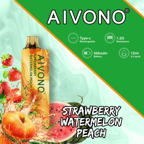 Vape Fara Nicotina - Aivono AIM GUN 7000 2000108 capsuni pepene piersic