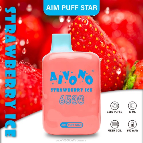 Vape Fara Nicotina - Aivono AIM PUFF STAR 6500 2000288 gheata de capsuni