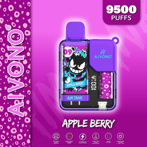 Vape Fara Nicotina - Aivono AIM TANK 9500 200043 boabe de măr