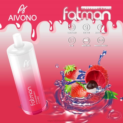 Vape Fara Nicotina - Aivono FATMAN 6800 200023 litchi de căpșuni