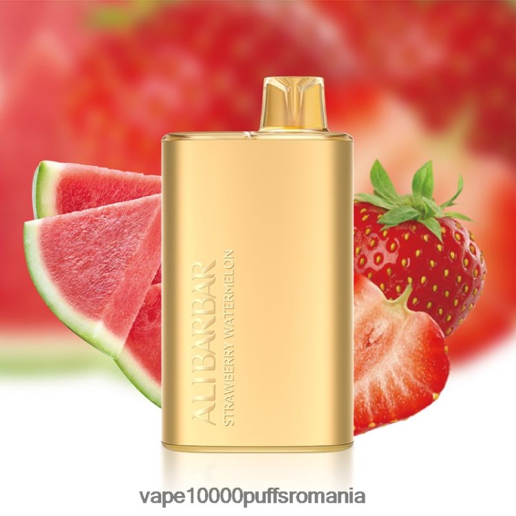 Vape Fara Nicotina - Alibarbar Rich 8000 vape de unică folosință pepene verde de căpșuni D2V6N613