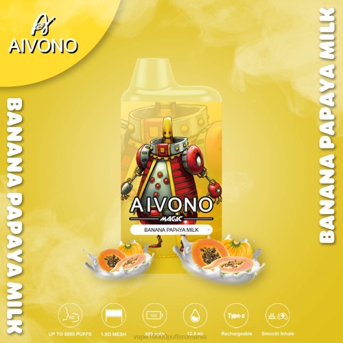 Vape Reincarcabil - Aivono AIM MAGIC 5800 țigară cutie de gură 200094 lapte de banane papaya