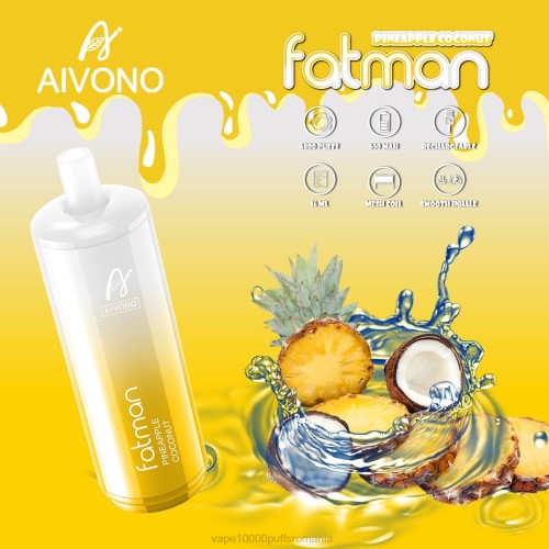 Vape Reincarcabil - Aivono FATMAN 6800 200029 nucă de cocos de ananas