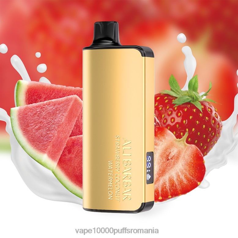 Vape Reincarcabil - Alibarbar Ingot 9000 vape de unică folosință capsuni nuca de cocos pepene verde XV08J24