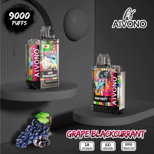 Vape Romania - Aivono AIM XXL 9000 autocolant gura transparent 200056 coacaze negre de struguri