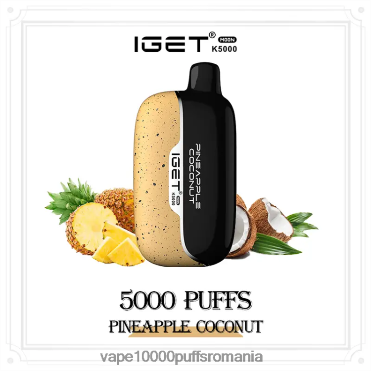 Vape Romania - IGET Moon k5000 H2R4TZ16 nucă de cocos de ananas