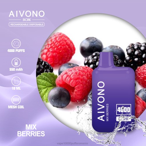 Vape 10000 Puffs Romania - Aivono AIM BOXX 4000 2000215 amestecați fructele de pădure