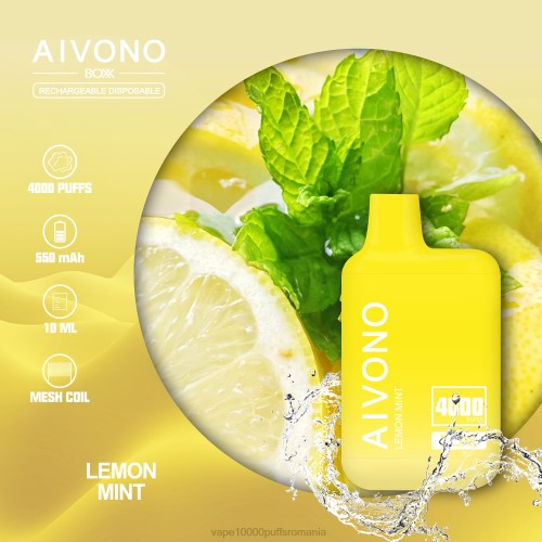 Vape 10000 Puffs Romania - Aivono AIM BOXX 4000 2000230 menta de lamaie