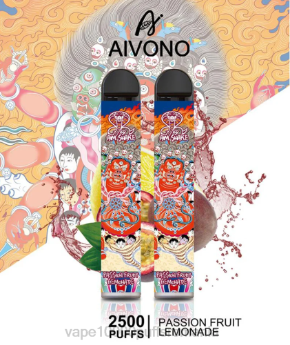 Vape 10000 Puffs Romania - Aivono AIM SNAKE 2500 2000315 limonada cu fructul pasiunii