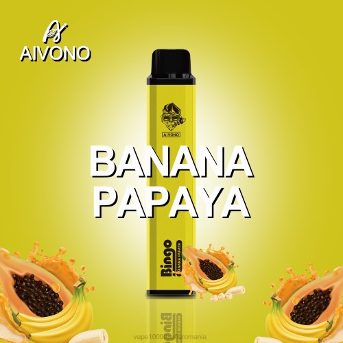 Vape 9000 Puffs - Aivono AIM BINGO 4000 2000137 banana papaya