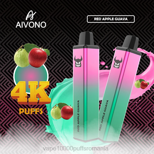 Vape 9000 Puffs - Aivono AIM FREAK 4000 2000257 guava cu măr roșu