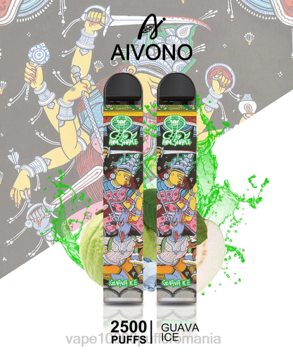 Vape 9000 Puffs - Aivono AIM SNAKE 2500 2000307 gheață de guava