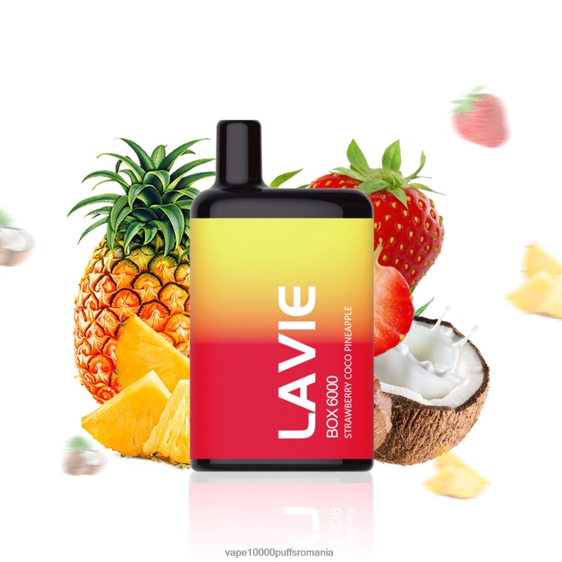Vape 10000 Puffs Romania - LAVIE BOX 6000 pufuri capsuni cocos ananas JR2J2F205