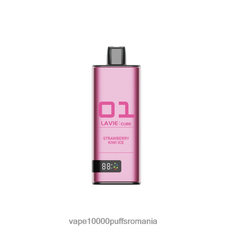 Vape 10000 Puffs Romania - LAVIE Cube 20000 de pufuri gheață de kiwi cu căpșuni JR2J2F35
