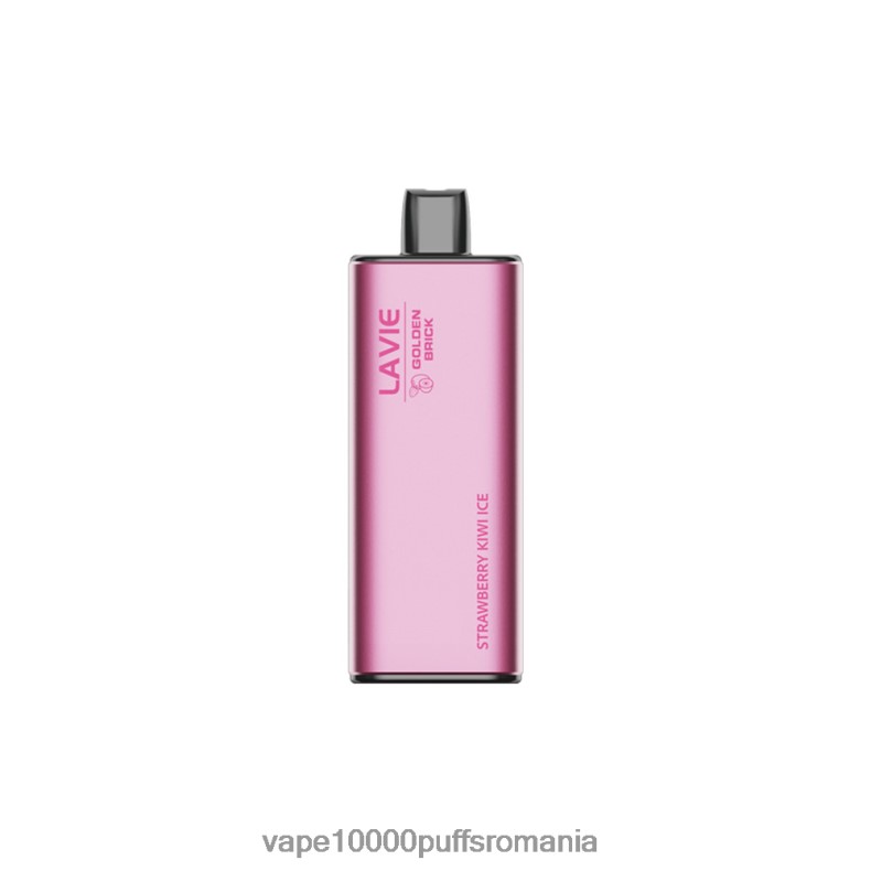 Vape 10000 Puffs Romania - LAVIE GOLDEN BRICK 10000 de pufuri gheață de kiwi cu căpșuni JR2J2F65
