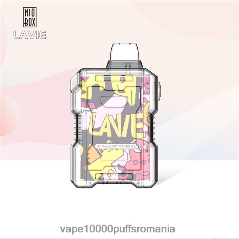 Vape 10000 Puffs Romania - LAVIE NIO BOX 9000 pufuri gheata de mango cu capsuni JR2J2F190