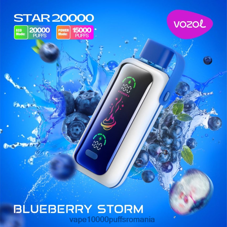 Vape 10000 Puffs Romania - VOZOL STAR 20000 JH0LLB5 furtuna de afine