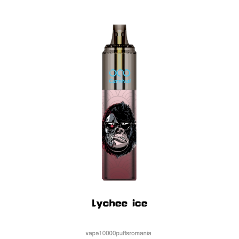 Vape 9000 Puffs - LAVIE OCO carnaval 10000 pufuri gheață de litchi JR2J2F352