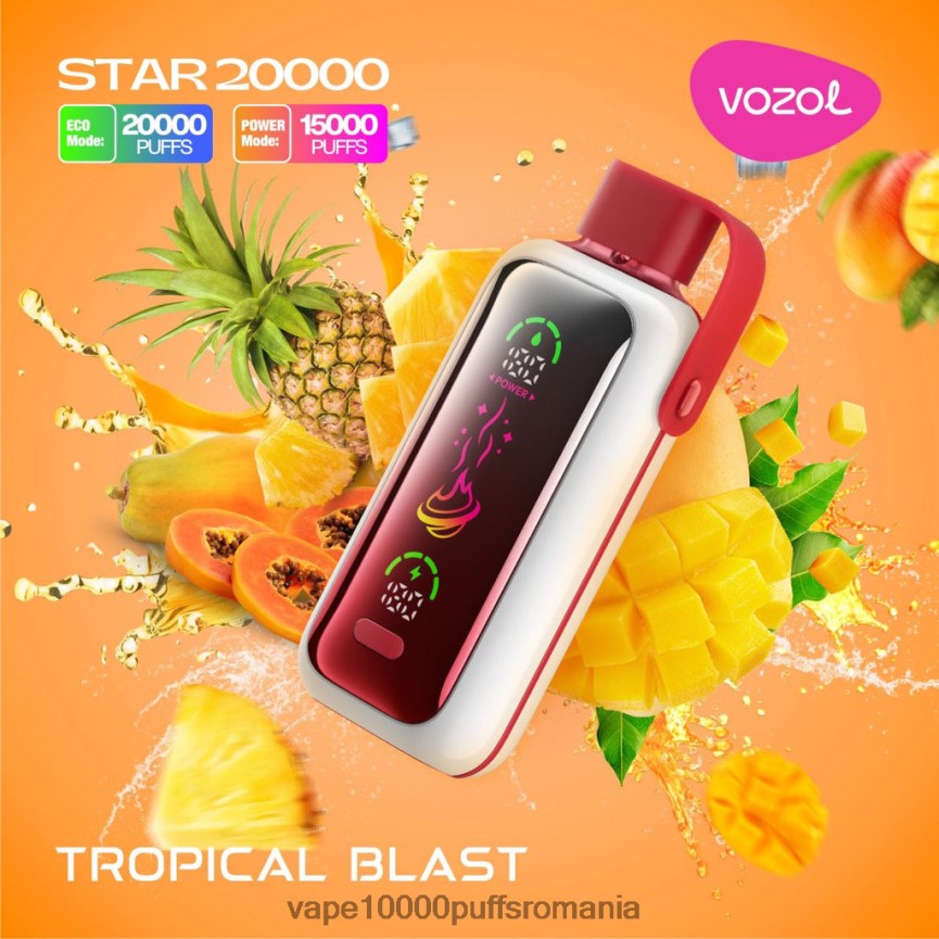 Vape 9000 Puffs - VOZOL STAR 20000 JH0LLB2 explozie tropicală