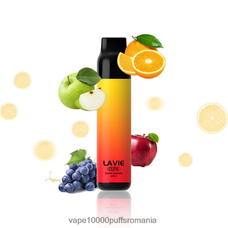 Vape Fara Nicotina - LAVIE BAR 3000 pufuri măr portocaliu de struguri JR2J2F288