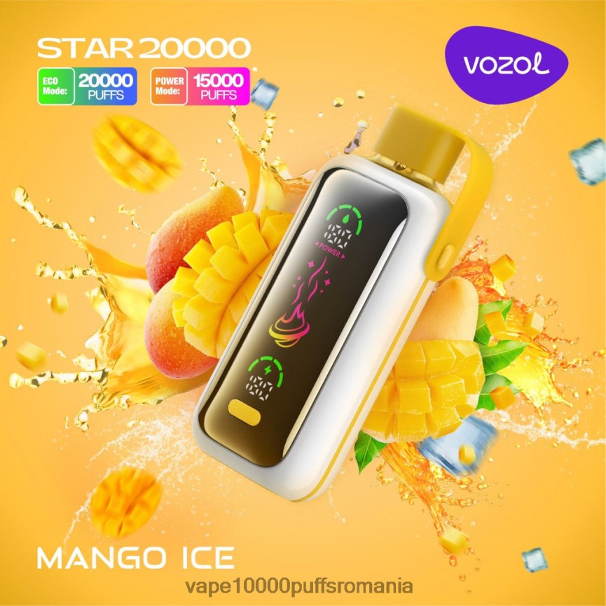 Vape Fara Nicotina - VOZOL STAR 20000 JH0LLB13 gheata de mango