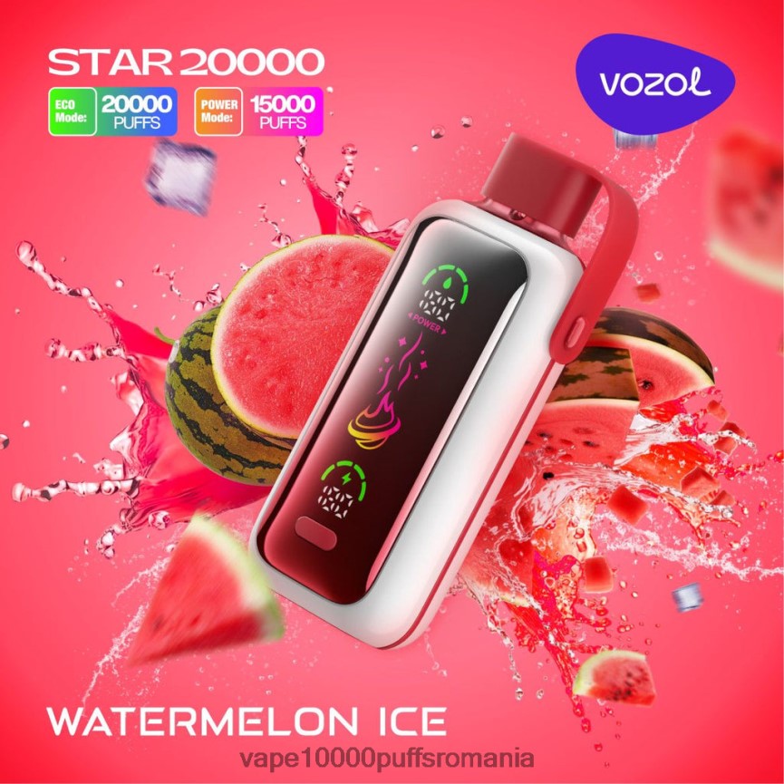 Vape Fara Nicotina - VOZOL STAR 20000 JH0LLB3 gheata de pepene verde
