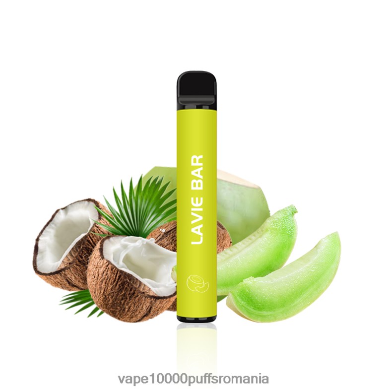 Vape Reincarcabil - LAVIE BAR 2% versiunea 800 pufuri coco de pepene galben JR2J2F324