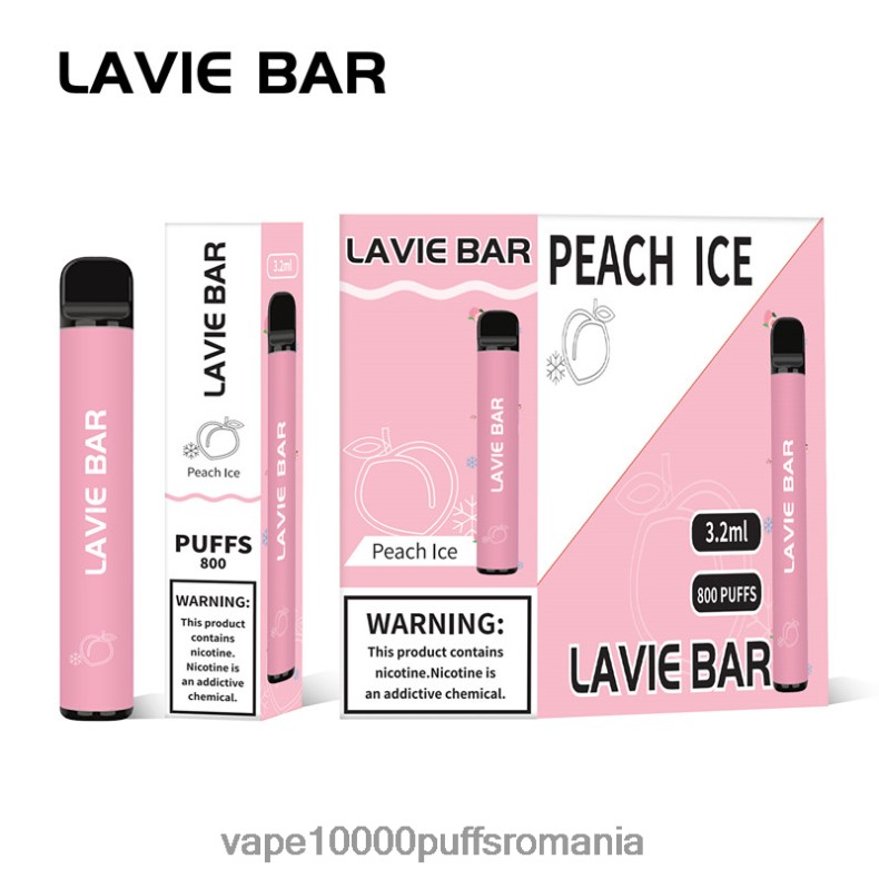 Vape Reincarcabil - LAVIE BAR 800 pufuri gheata de piersici JR2J2F314