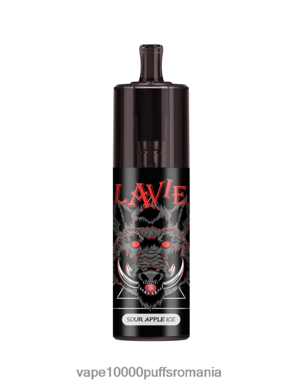 Vape Reincarcabil - LAVIE COLOUR BAR Controlul fluxului de aer cu 10000 de pufături gheață de mere acru JR2J2F329