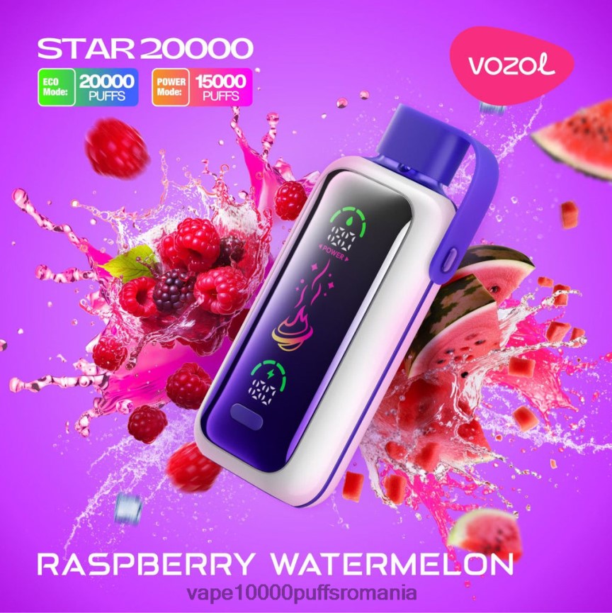 Vape Reincarcabil - VOZOL STAR 20000 JH0LLB19 pepene verde zmeura